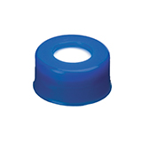 11mm Poly Crimp Seal Cap (blue) with Septa PTFE/Silicone, pk.1000